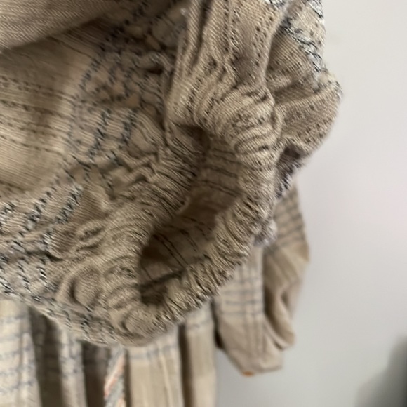 Extra small Free People Cosy Striped Mini Dress tan orange white - Picture 6 of 6